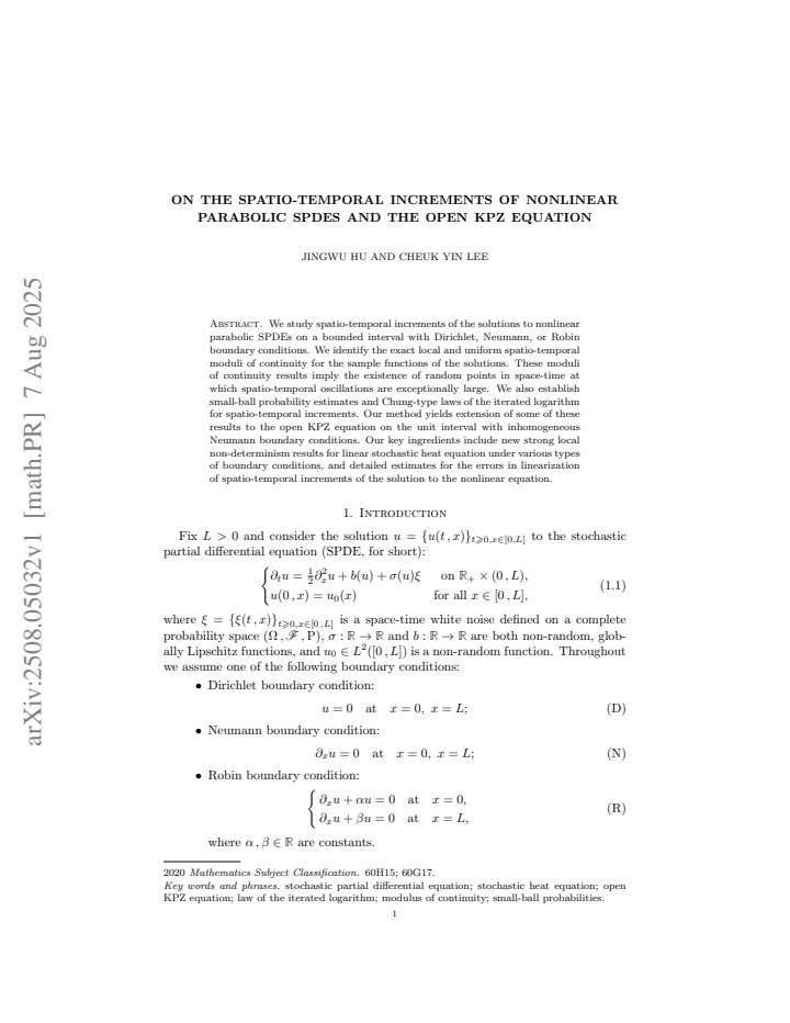 First page