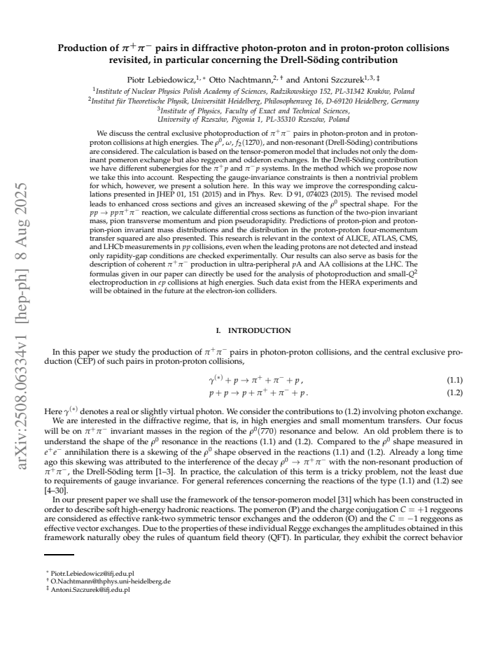 First page
