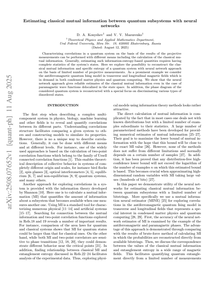 First page
