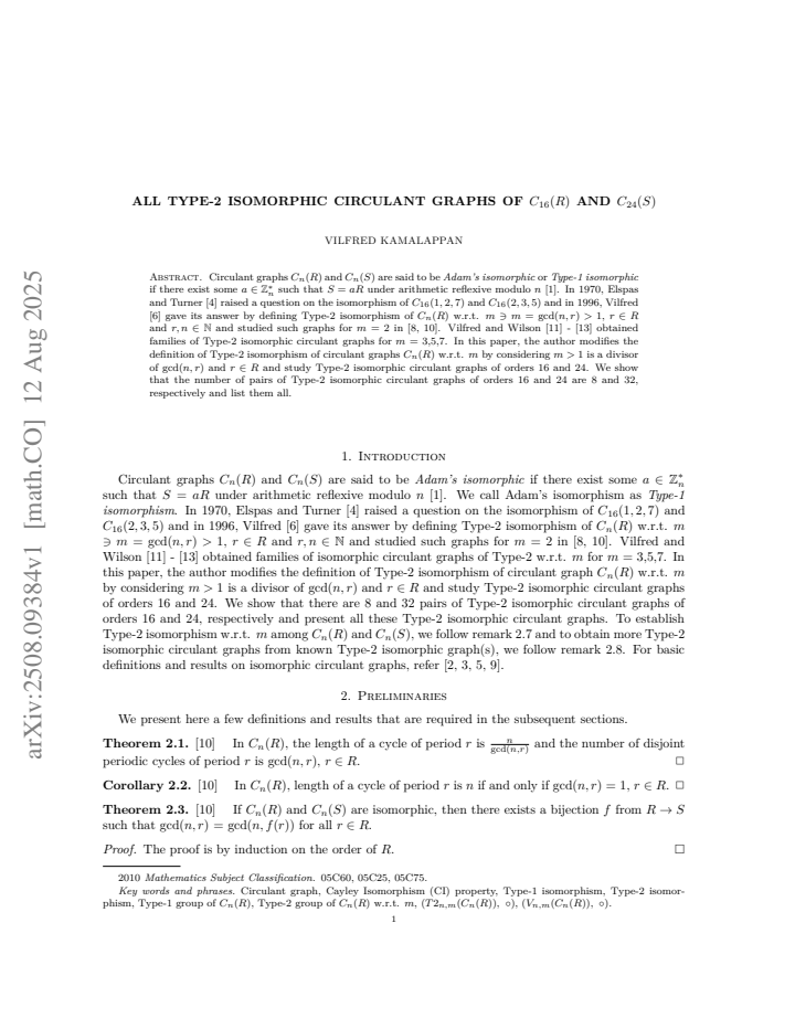 First page