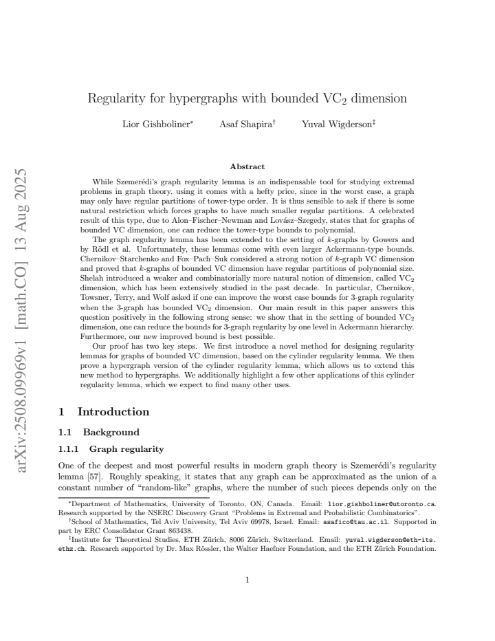First page