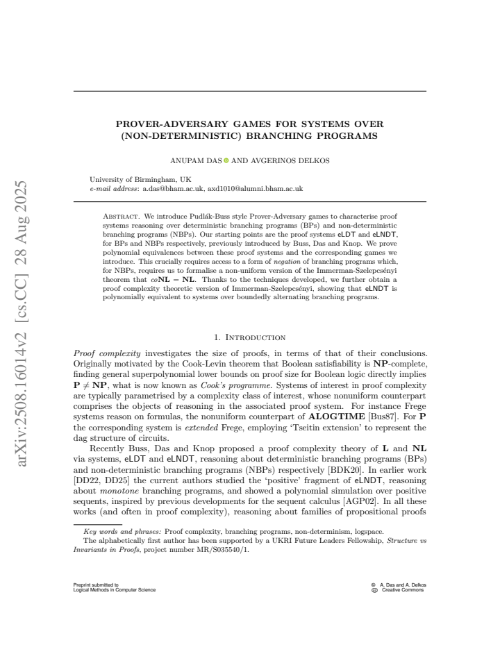 First page