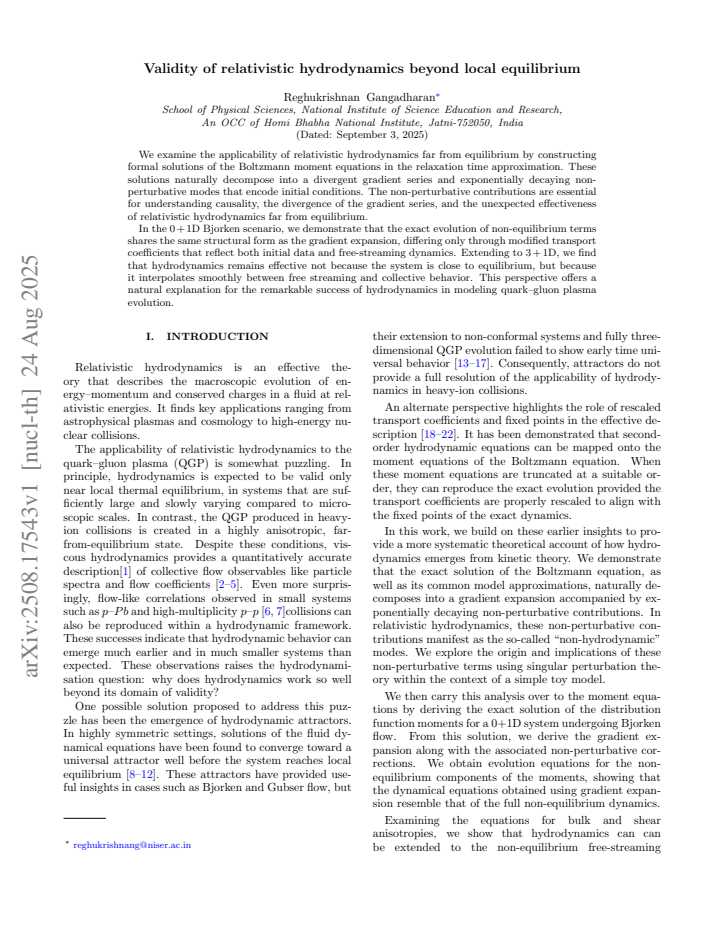 First page