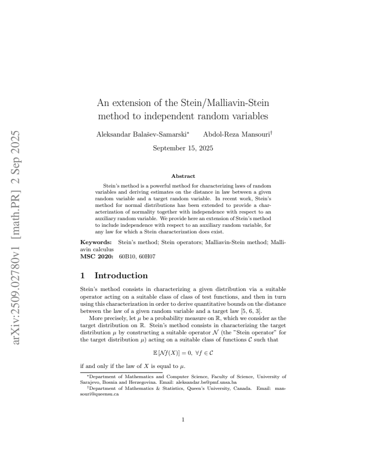 First page