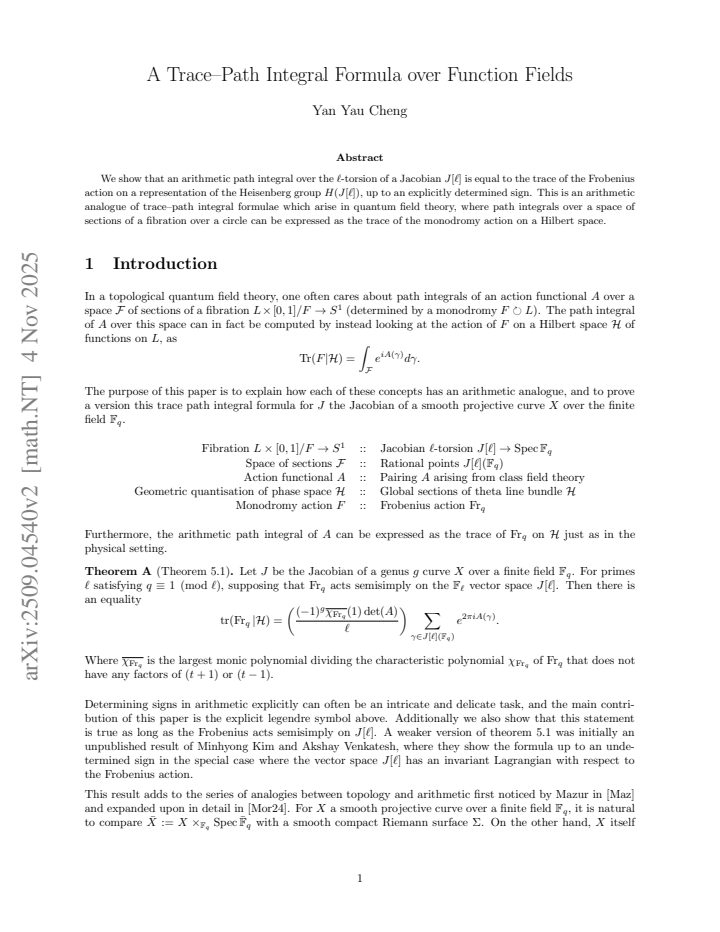 First page