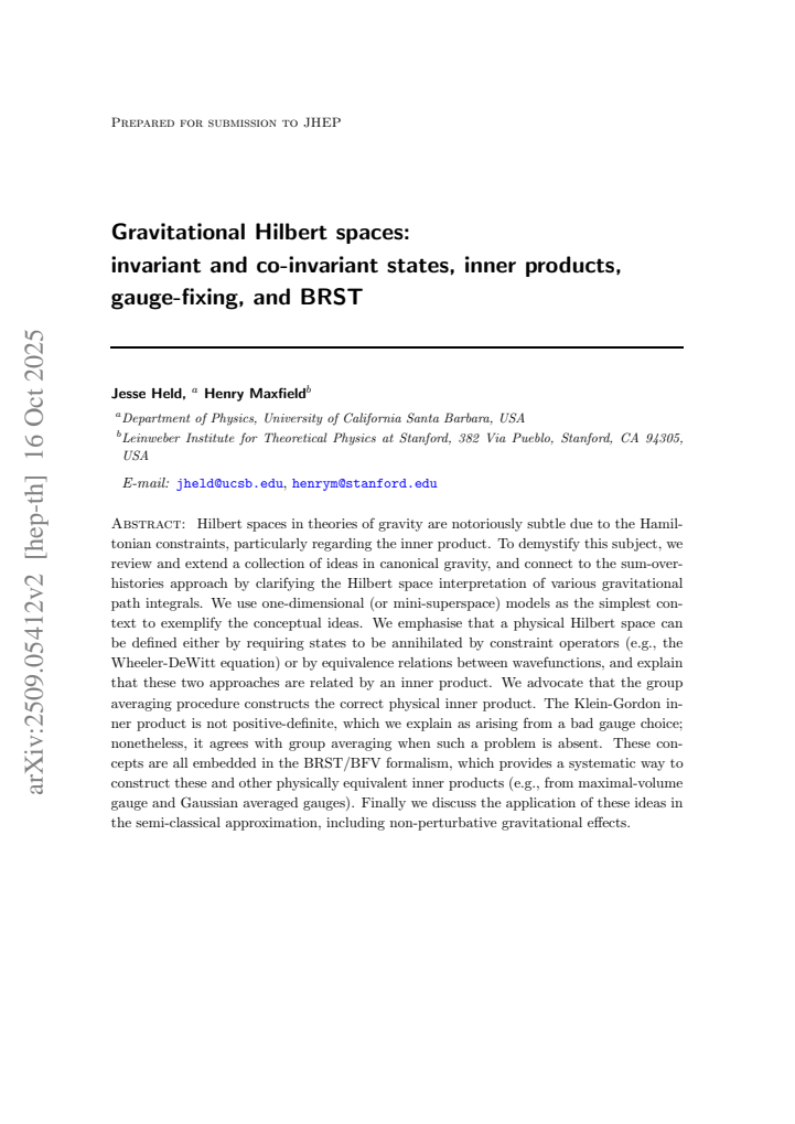 First page