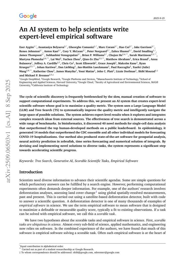 First page