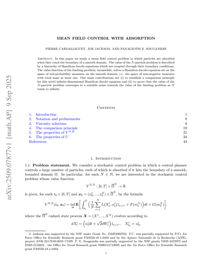 First page