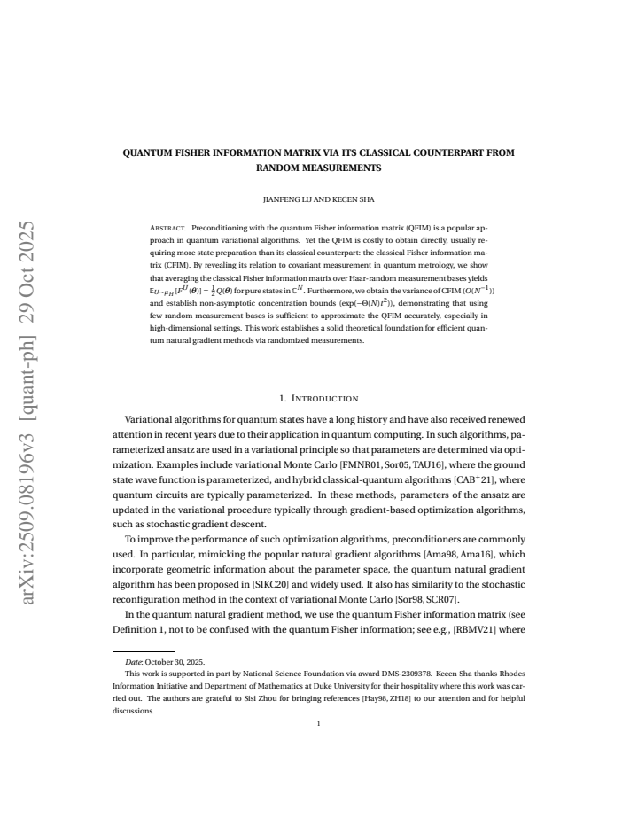 First page