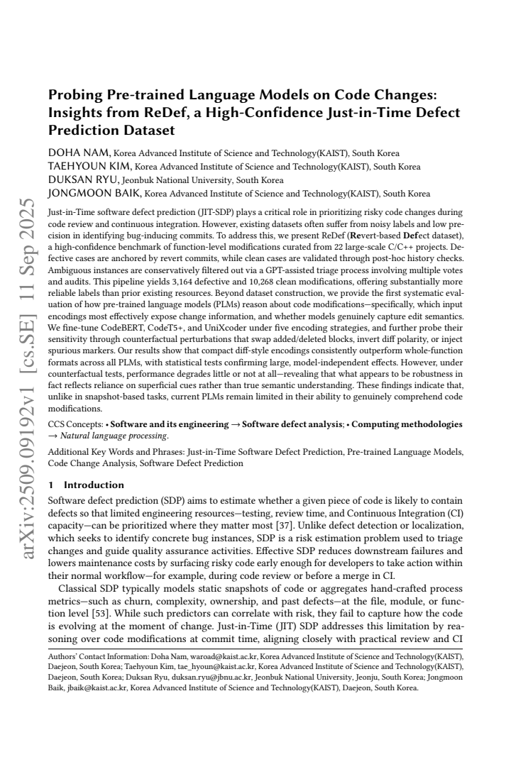 First page