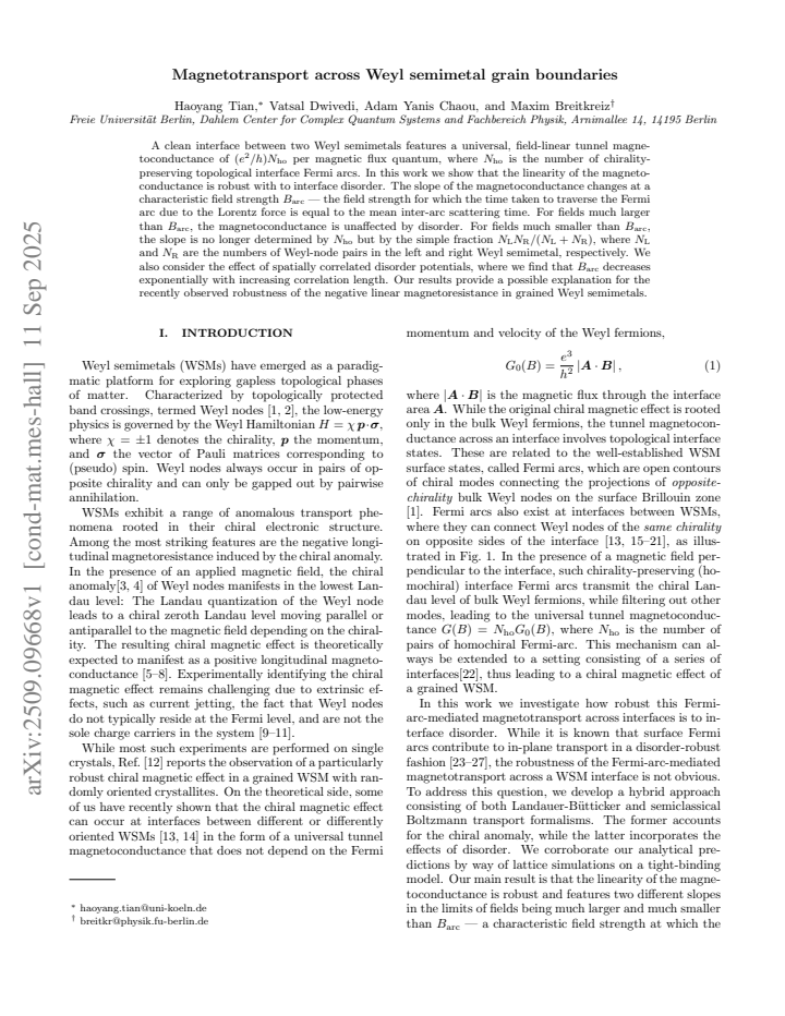 First page