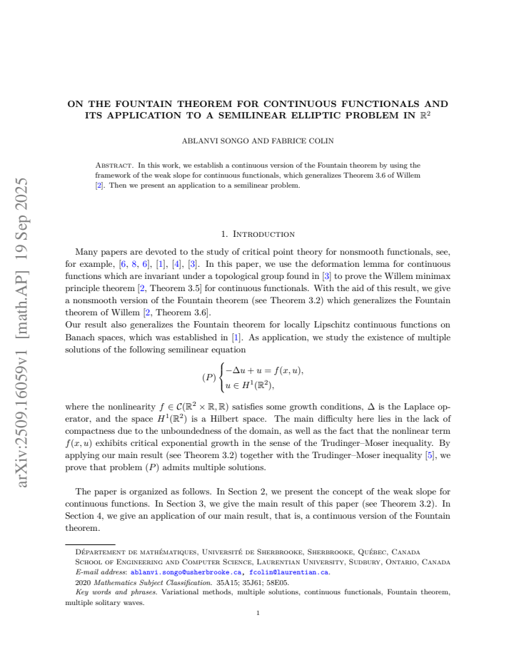 First page