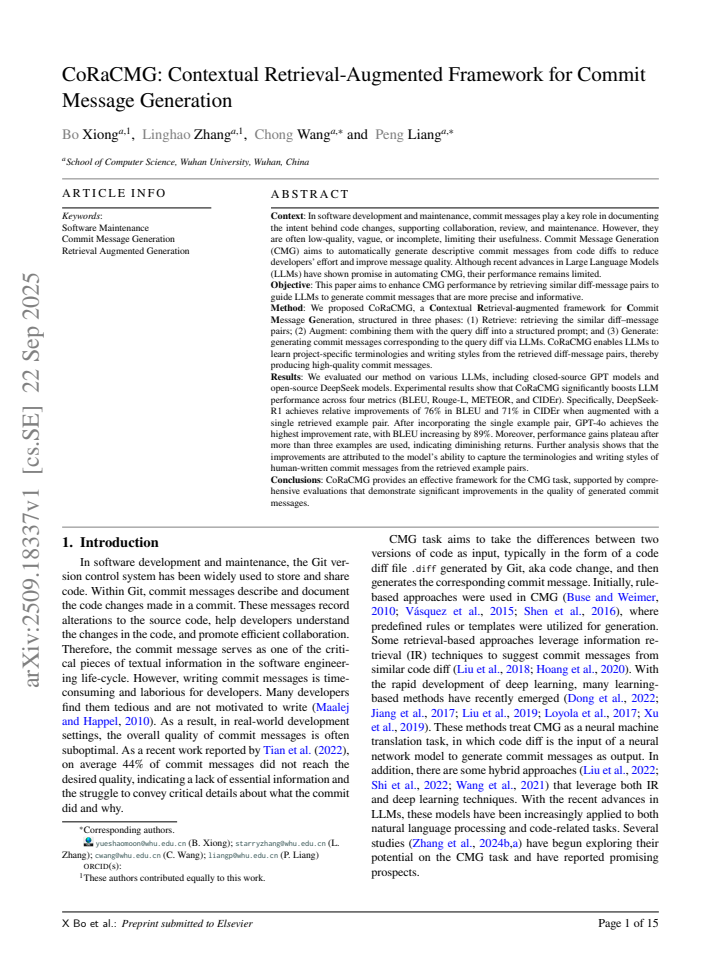 First page