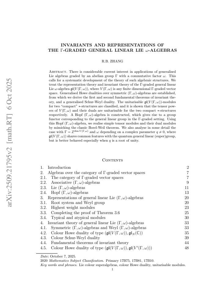 First page