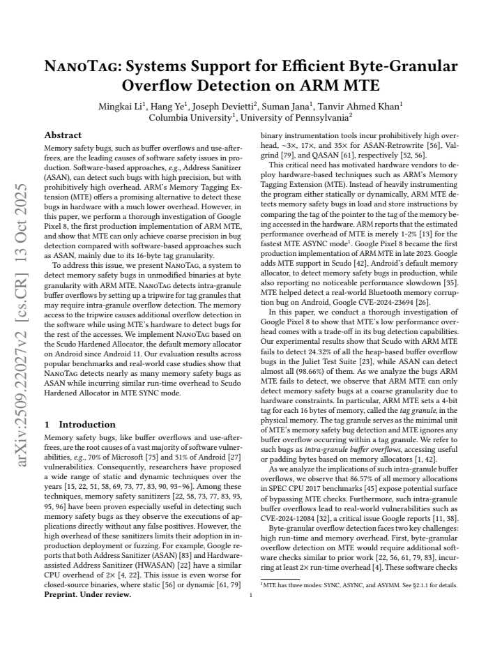 First page