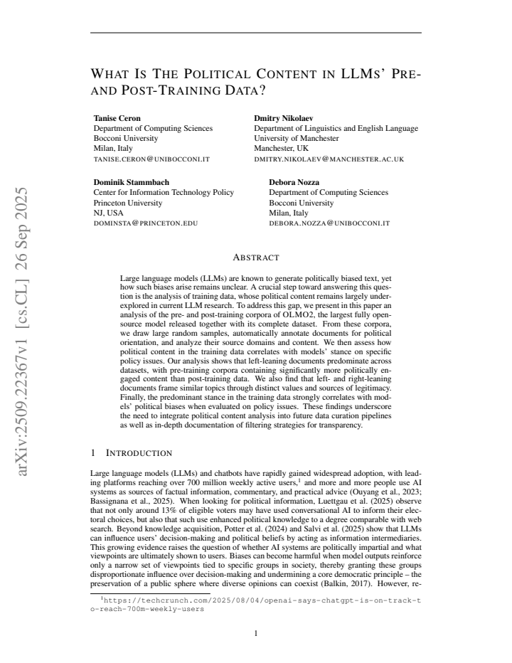 First page