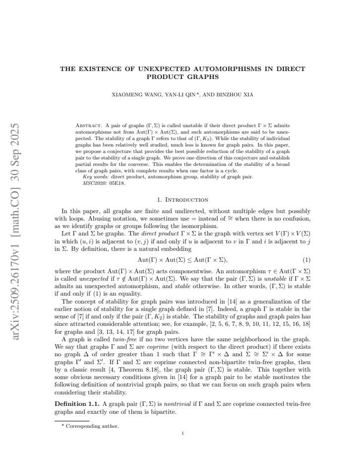 First page