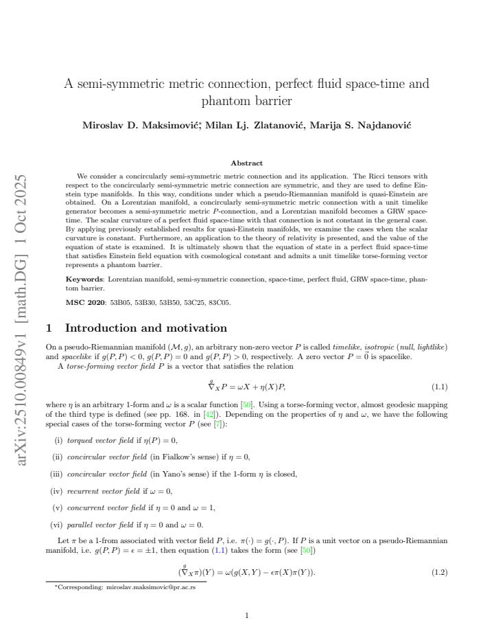 First page