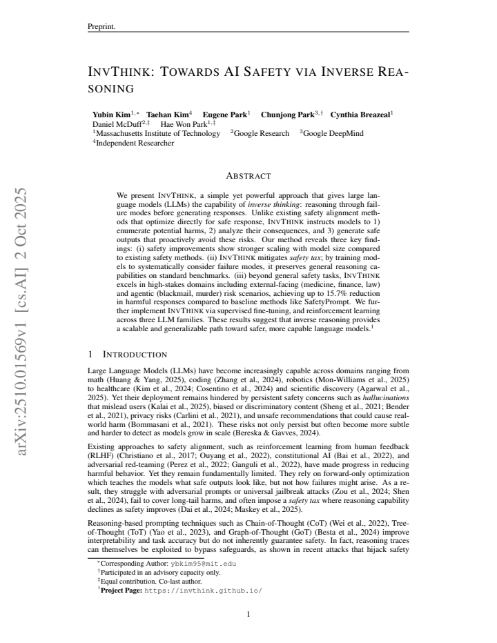 First page