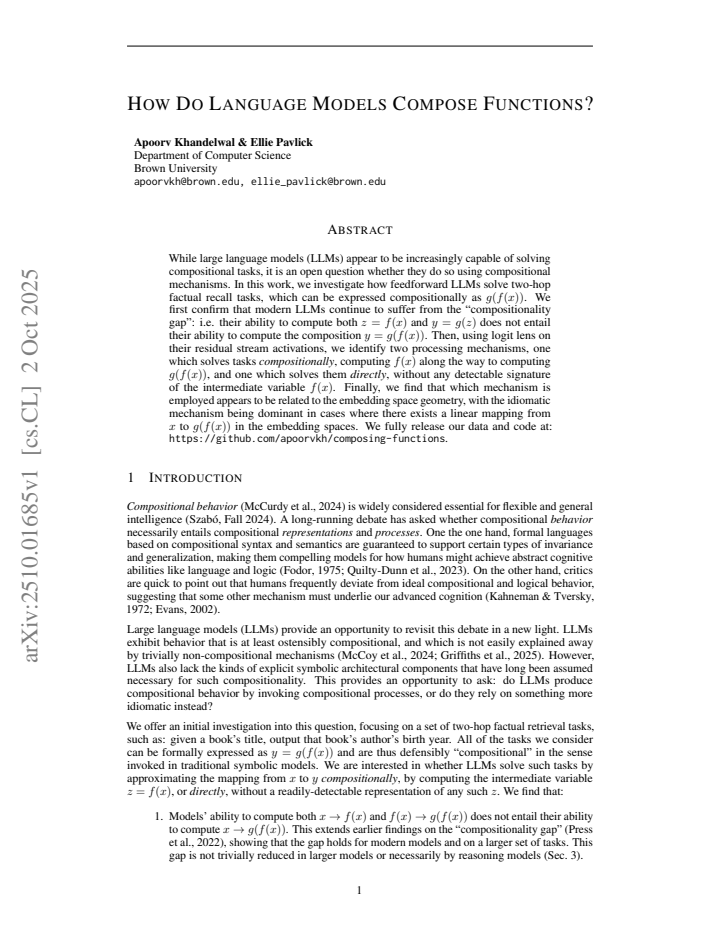 First page