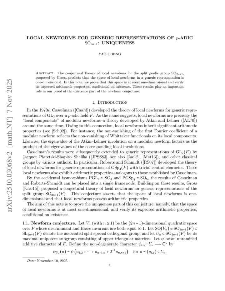 First page