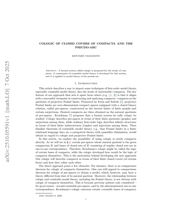 First page