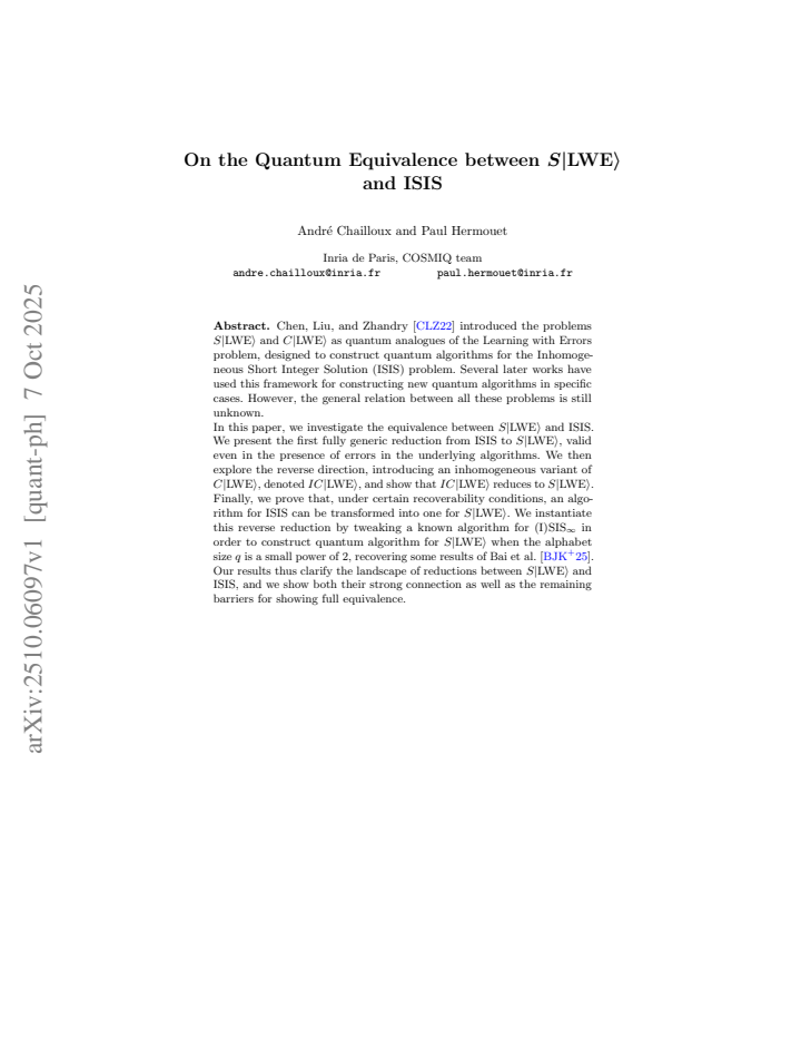 First page