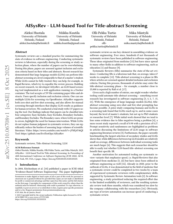 First page