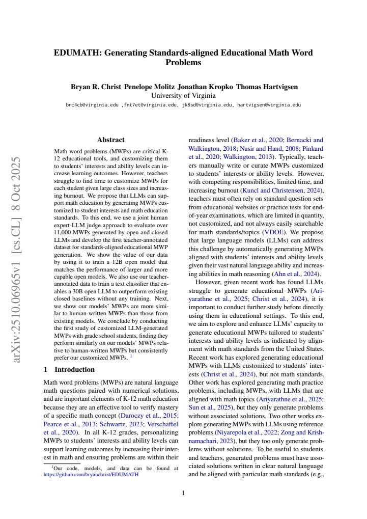 First page