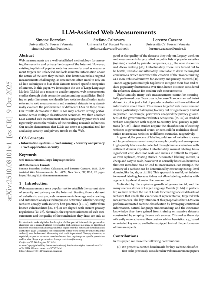 First page