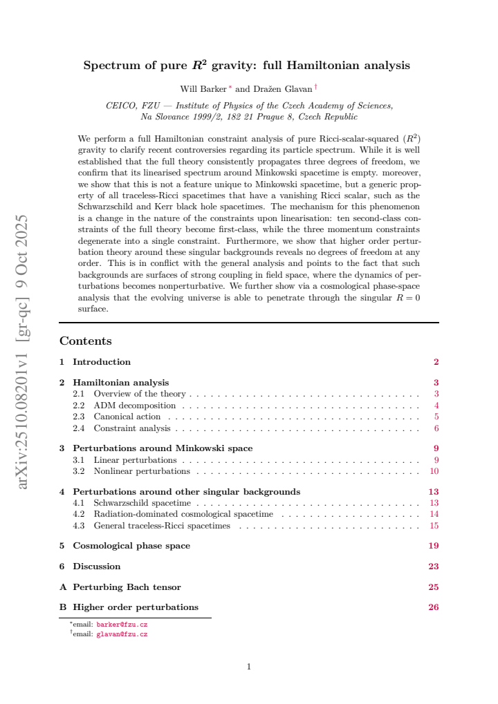 First page