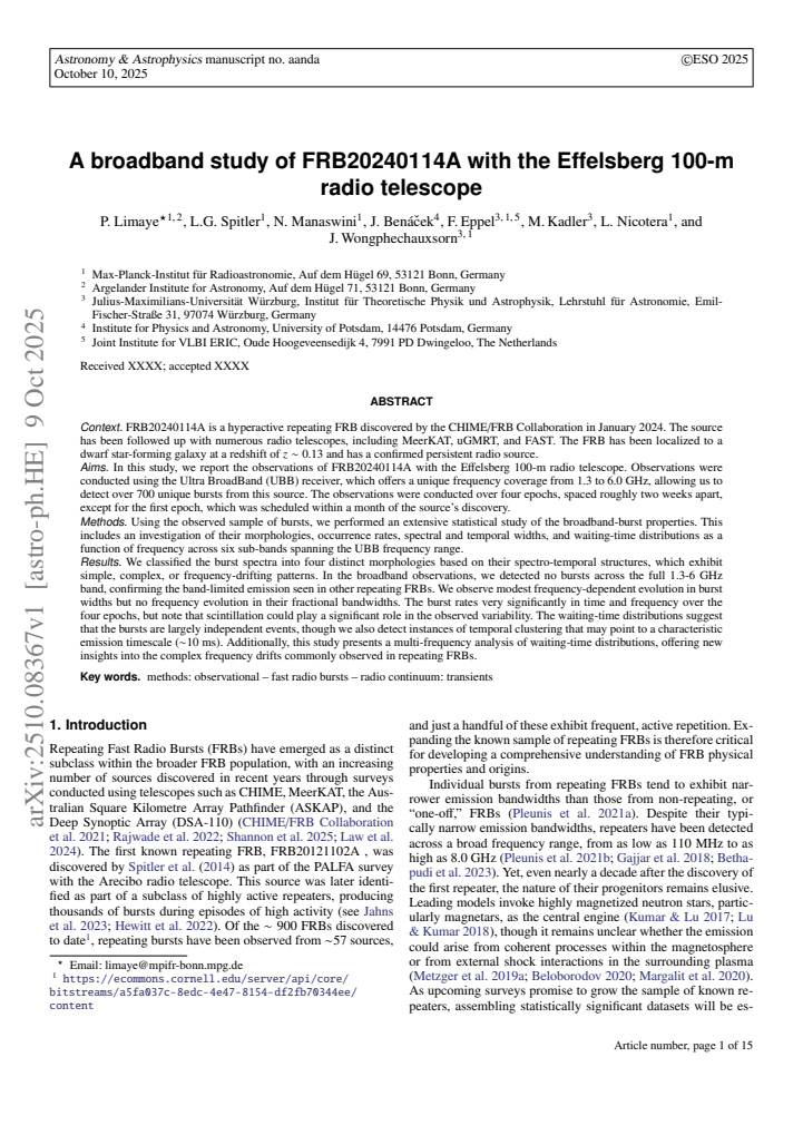 First page