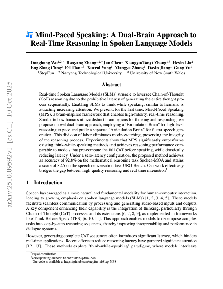 First page