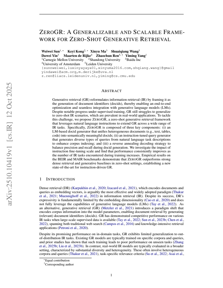 First page