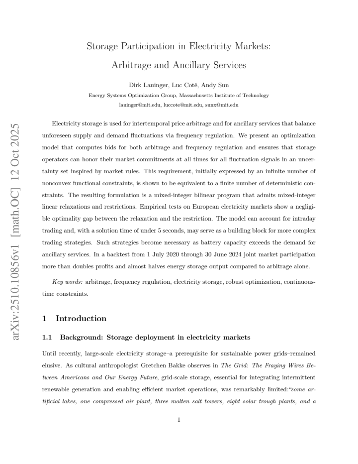First page