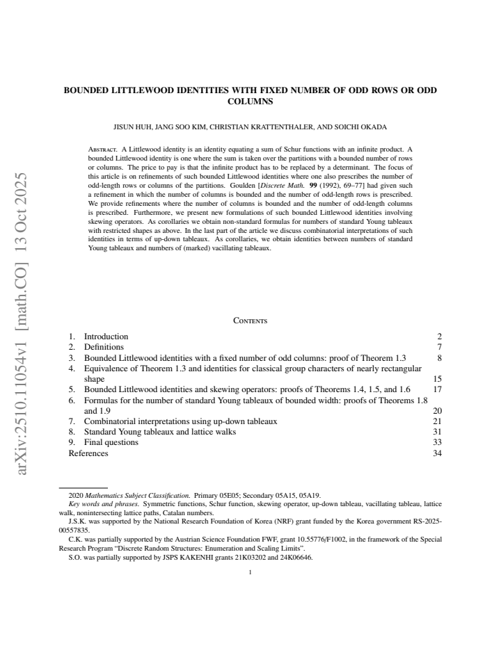 First page