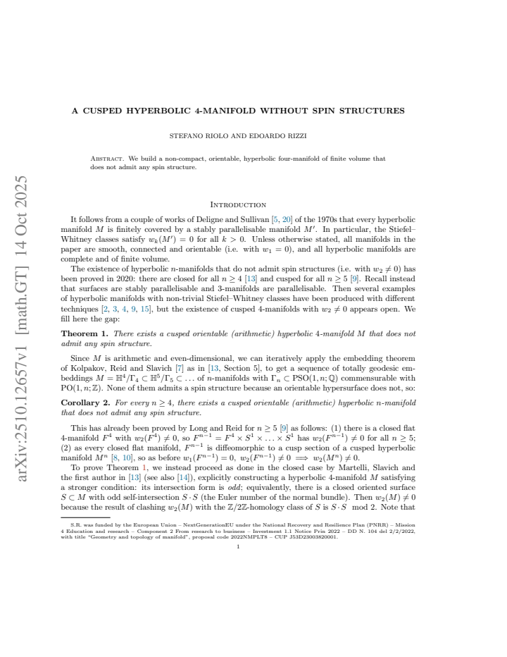 First page