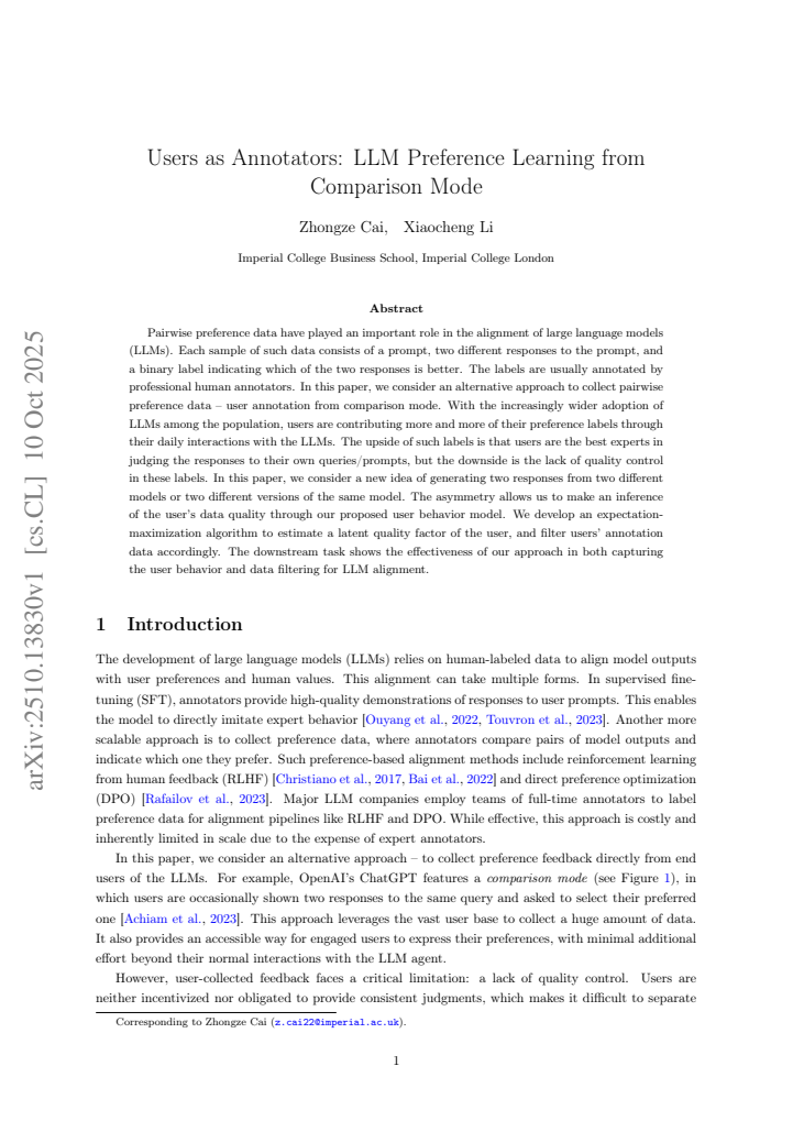 First page