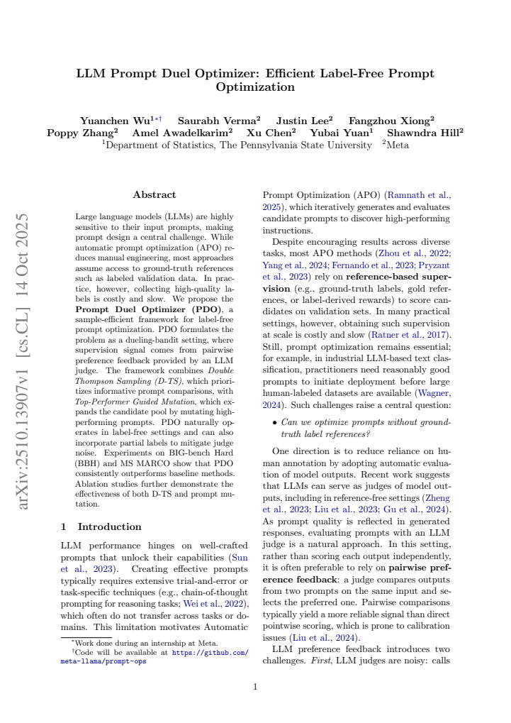 First page