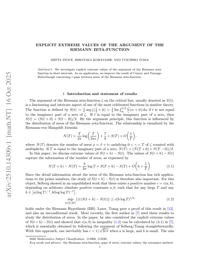 First page