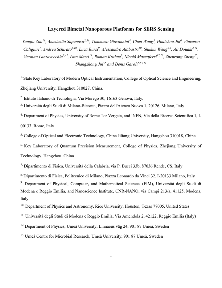 First page
