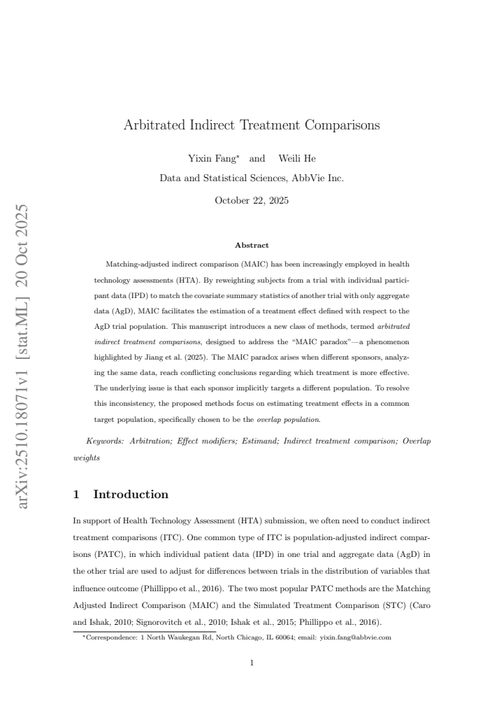 First page