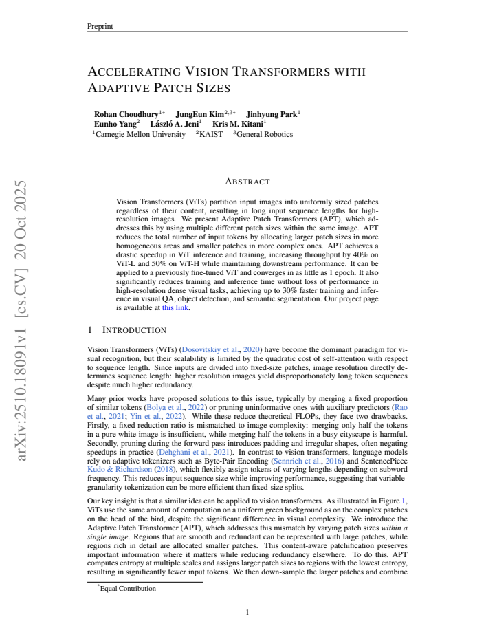First page