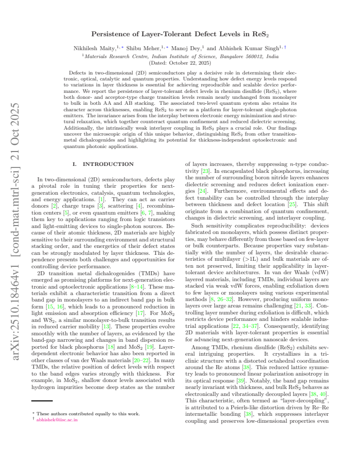 First page