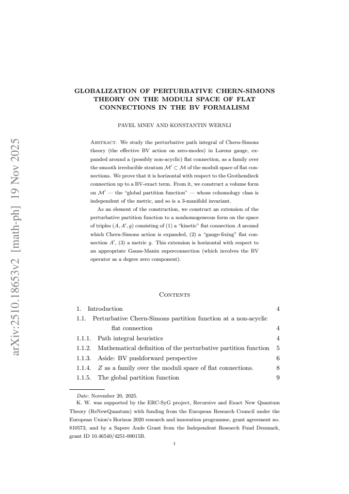 First page