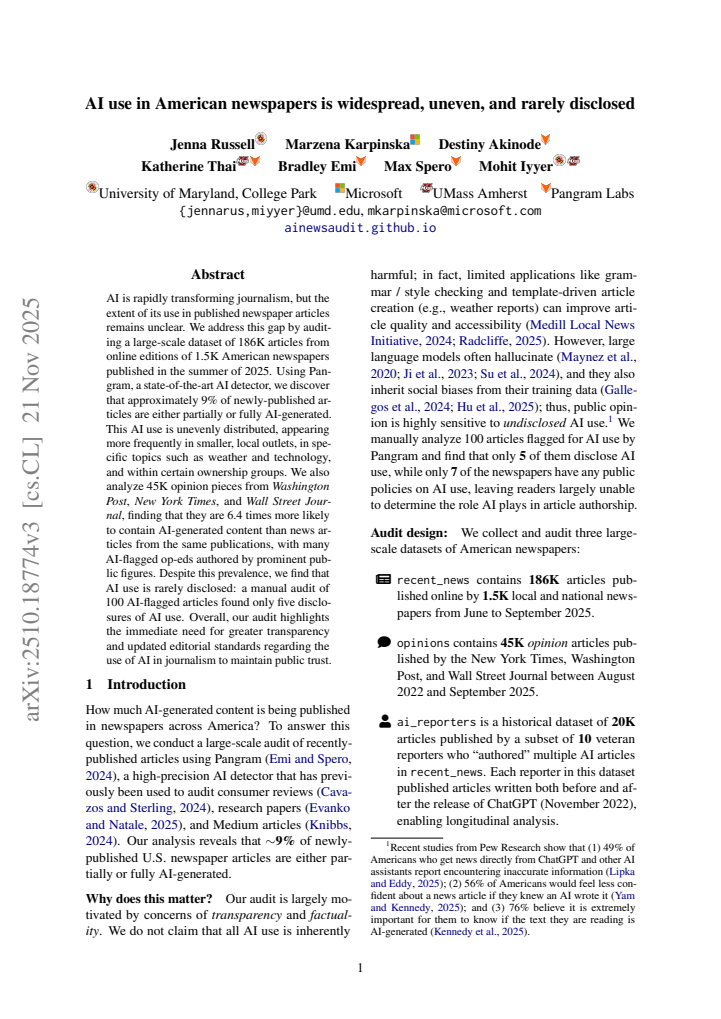 First page