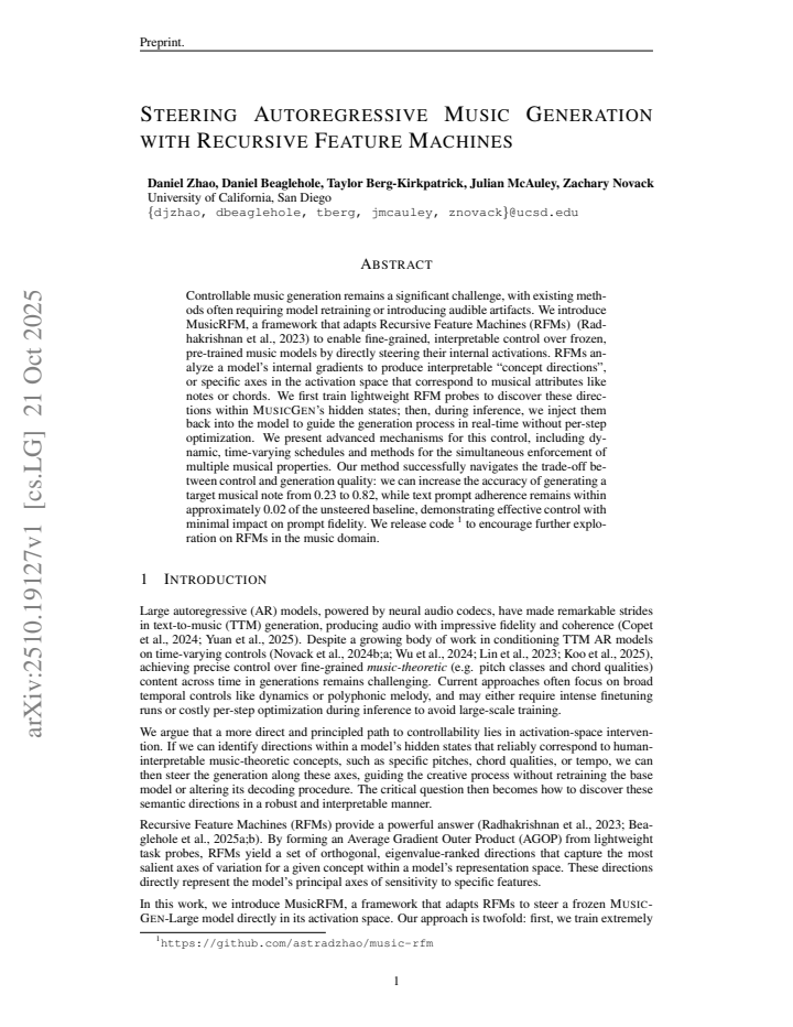 First page