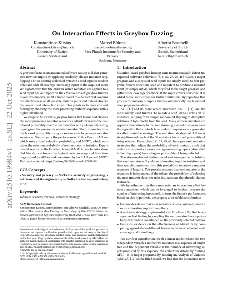 First page