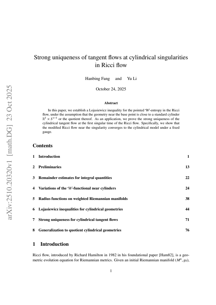 First page
