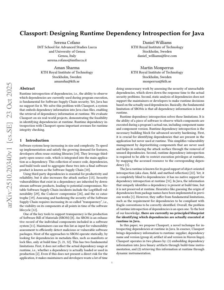 First page